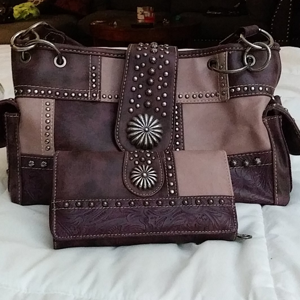 Montana west purse w matching wallet